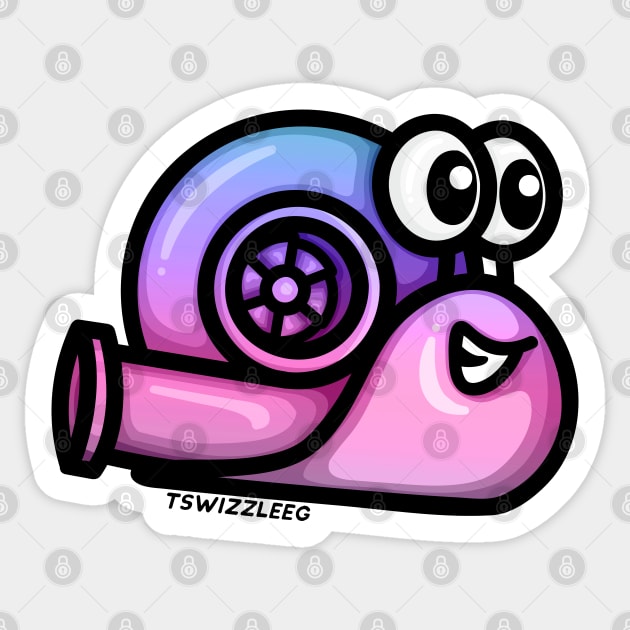 Turbo Snail (Version 1) - Mystic Sticker by hoddynoddy